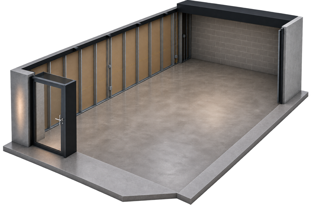 Raw shell space before build-out